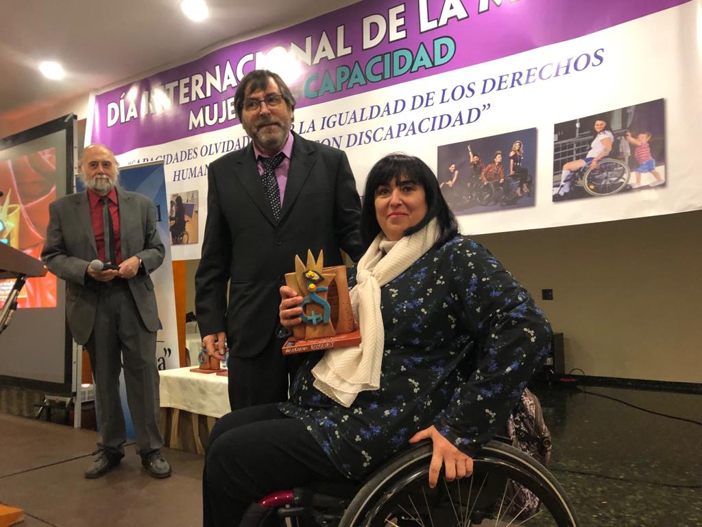 Mayte Gallego presidenta de Femaden recibe el Premio Roosevelt